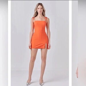 Endless Rose Orange Romper Small